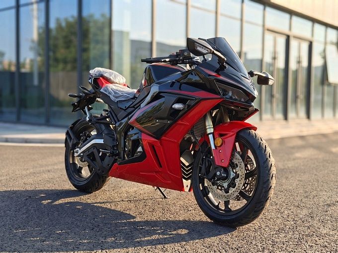 Электромотоцикл ELECTRON Ninja 500 Pro Чёрный с красными вставками купить в интернет-магазине ElectronMotors